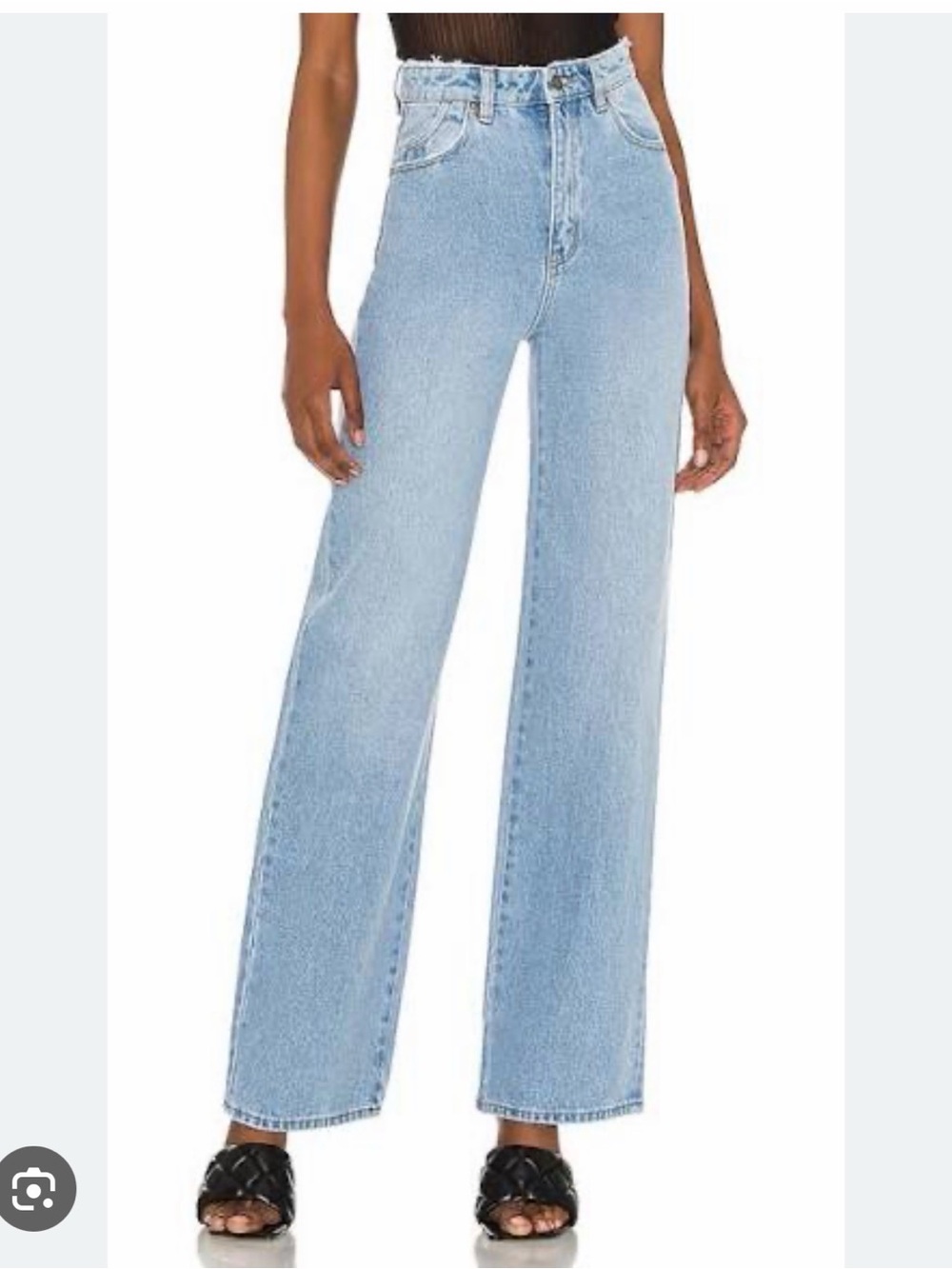 ROLLA'S Light Blue High-Rise Wide Leg Jeans